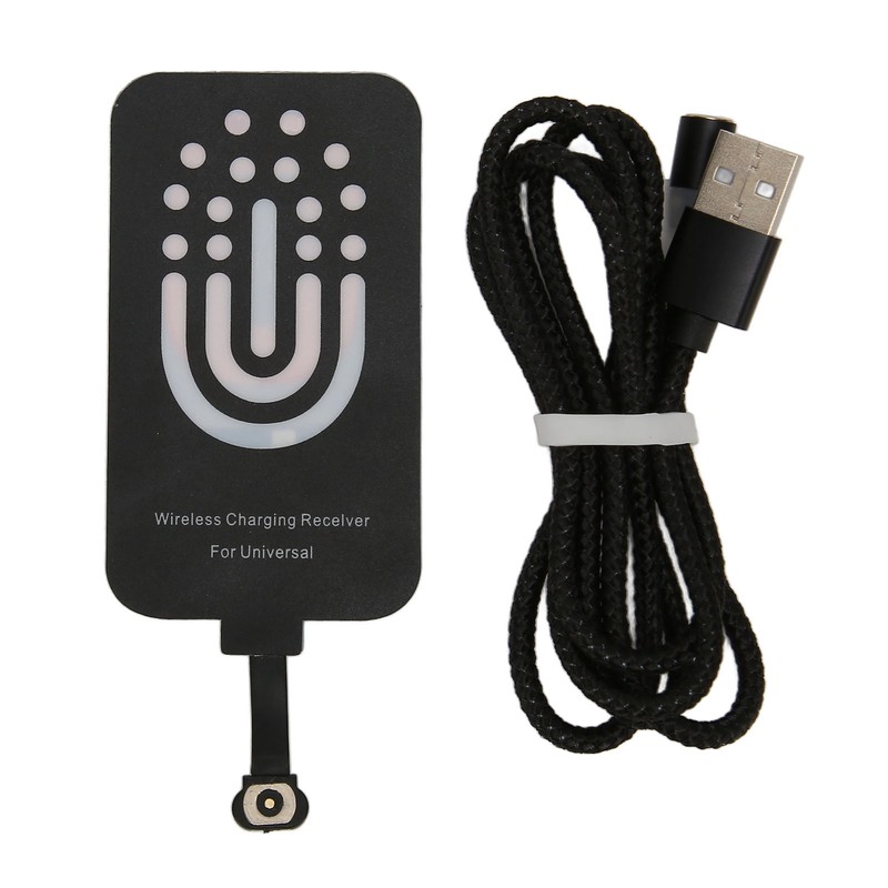 Thin Wireless Charging Receiver Type C Magnetic Suction Dual Purpose