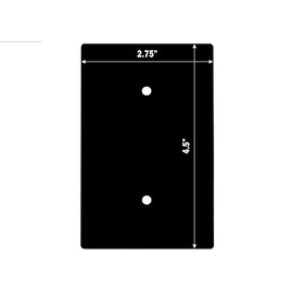 Decorative Wall Switch Cover Plate - White Marble Decor Switch Plate - Beautiful Stone Marble Finish With Colors of White and a Little Bit of Grey (Single Blank Cover)