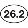 Rogue River Tactical 4 Pack 26.2 Marathon Running Sticker Bumper Oval 5" x 3" Decal Runner Track Run