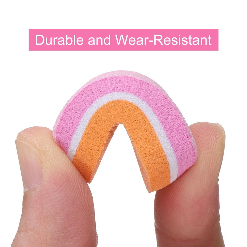 HARFINGTON 50pcs Mini Nail Buffers, 100/180 Grit Nail Sanding Blocks,