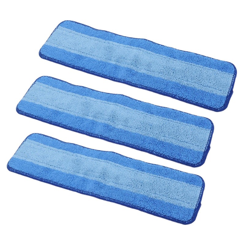 3PCS Wet Dry Dual Use Mop Cloth Microfiber Mop Refill