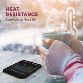 Great Single Coaster Square - Periodic Table Elements Science Chemistry |Glossy Quality Coasters | Tabletop Protection for Any Table Type #2364