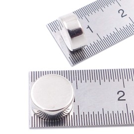 Brudazon 20 Mini Disc Magnets 9 x 4 mm N52 Strongest Level - Neodymium Magnets Ultra-Strong Power Magnet for Model Making, Photo, Whiteboard, Pin Board, Fridge, Crafts Magnetic Disc Extra Strong