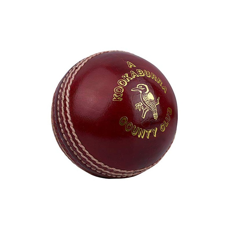 Kookaburra County Club Cricket Ball 5.5oz, Red, Mens