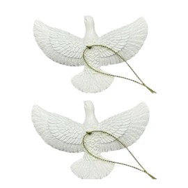 2 Turtle Doves Christmas Tree Decoration Bauble, Ornaments For The Home when Alone, Xmas Tree Hanging Decor, Xmas A Symbol Of Forever Friends 2 PCS