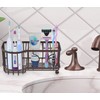 Simple Houseware 6 Slots Toothbrush Holder Adhesive Wall Organizer, Bronze