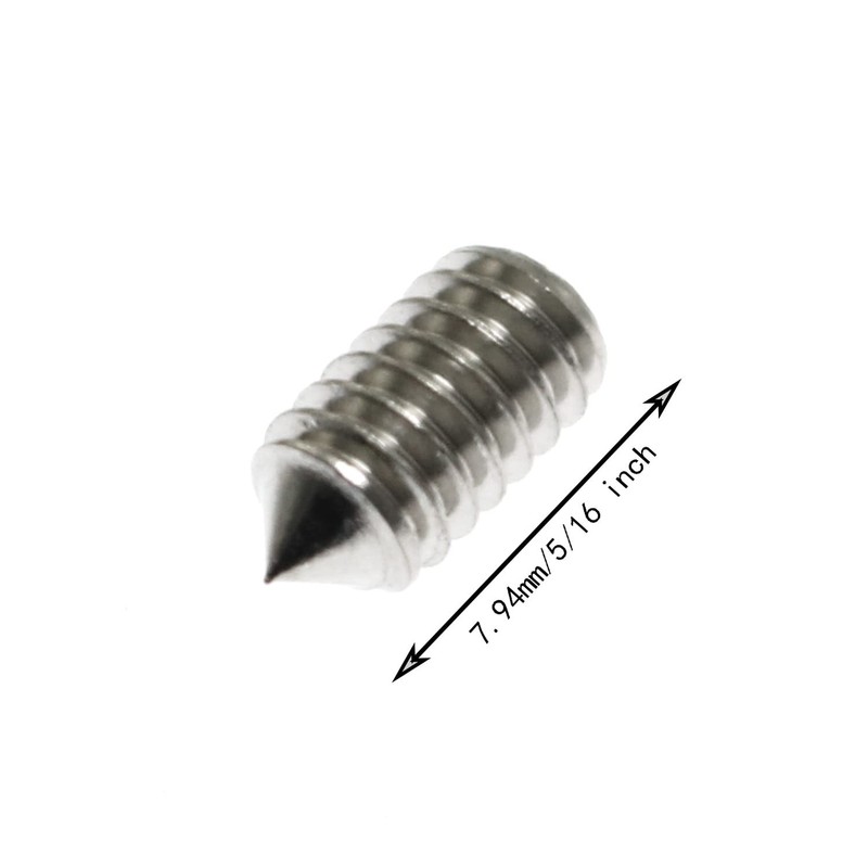 Set Screws Maxmoral 20pcs #8-32 x 5/16" Stainless Steel Cone