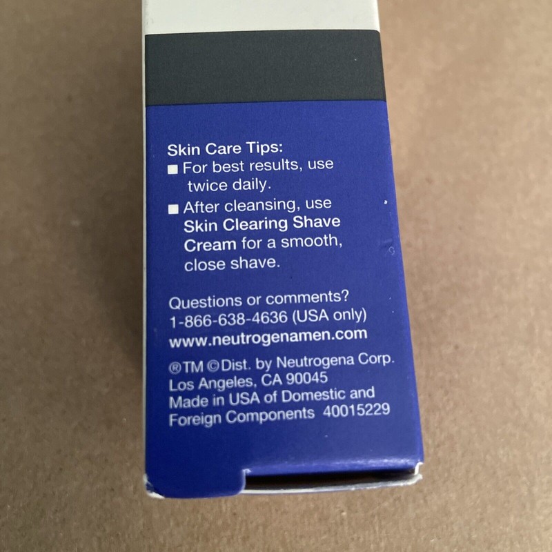 Neutrogena Men Skin Clearing Face Wash Deep Cleans Into Pores