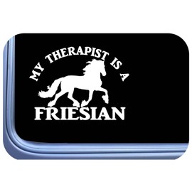 Friesian Horse Sticker Therapist OS 618 6" horse Decals draft horse