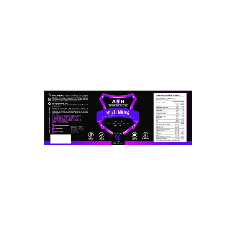 Envio Multi For Women Vitaminas 90 Cps A4h Colageno Biotina