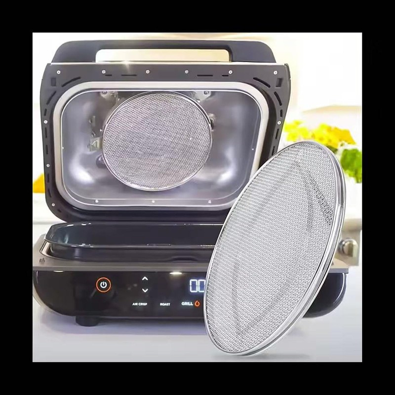 Stainless Steel Splatter Shield for Ninja Foodi IG651 ，Reusable Oil