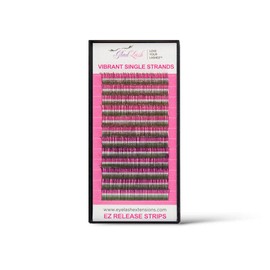 Premium Glitter Lashes Pink and Purple 9mm