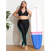 ATTRACO Womens Plus Size Long Swimming Leggings Plus Rash Guard