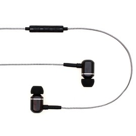 Symphonized MTRX 2.0 Premium Wired Earbuds - Wood in-Ear Headphones with Microphone & Volume Control, Noise Isolation - Corded Ear Buds for Android - Earphones for Computer & Laptop (Silver)