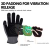 Vgo... 1 Pair of Work Gloves Nubuck Leather Palm Light