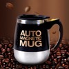 400ml Automatic Mixing Coffee Cup Stainless Steel Magnetic Stirring Cup