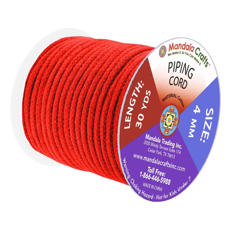 Mandala Crafts Red Soft Replacement Drawstring Cords for Sweatpants Bags