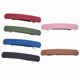 6Pcs Elegant Flat Hair Barrettes Convenient Lightweight Barrette Hair Clips Simple Style Matte French Hair Clips for Women Thin Fine Hair
