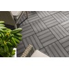 Design House Square Deck Tiles, Interlocking Wood Composite Decking, 1000lb
