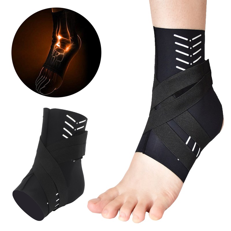Ankle Support Brace Breathable Relieve Discomfort Foot Compression Sleeve Wraps