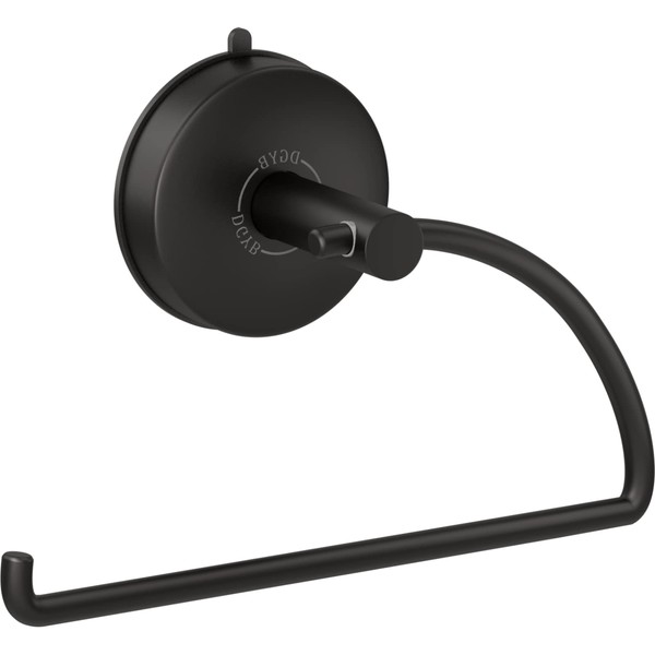 DGYB Suction Cup Hand Towel Ring Black Hand Towel Holder