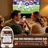 WELLBANEE Football Dad Gifts for New Dady Papa Bonusdad Stepdad