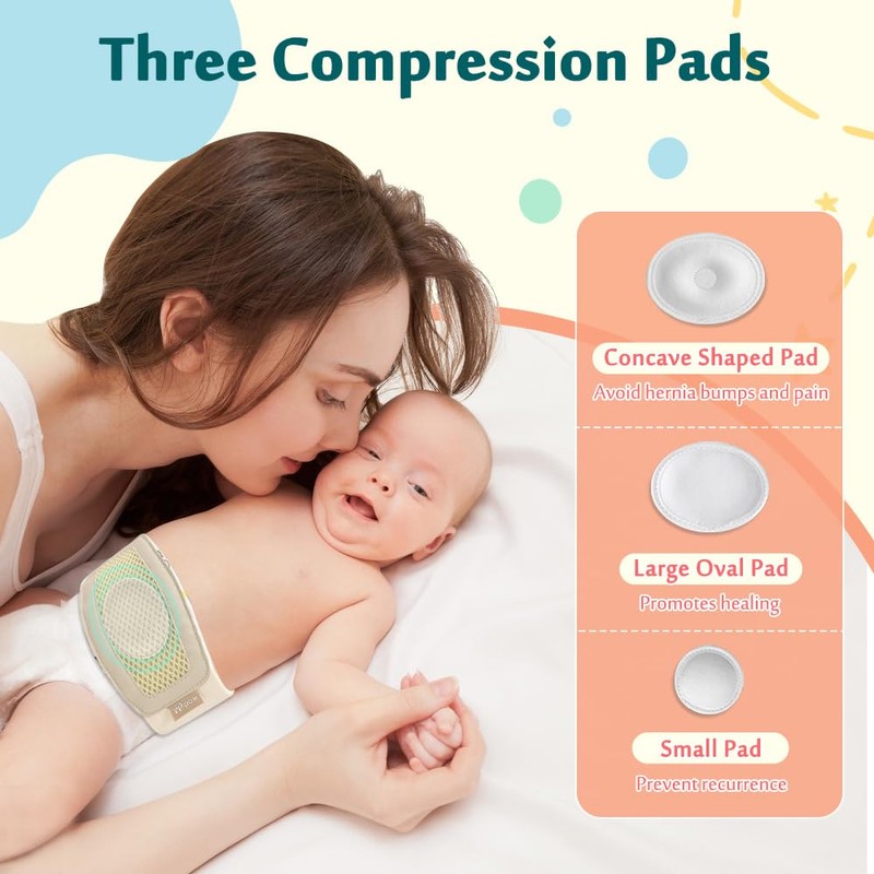 Mybow Umbilical Hernia Belt Baby, Infant Belly Button Band, Umbilical