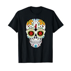 Dia de Los Muertos Costume Sugar Skull Men Women Kids T-Shirt