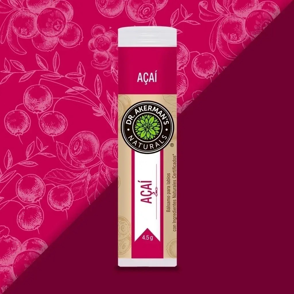 Balsamo Para Labios Acai Dr Akermans Naturals