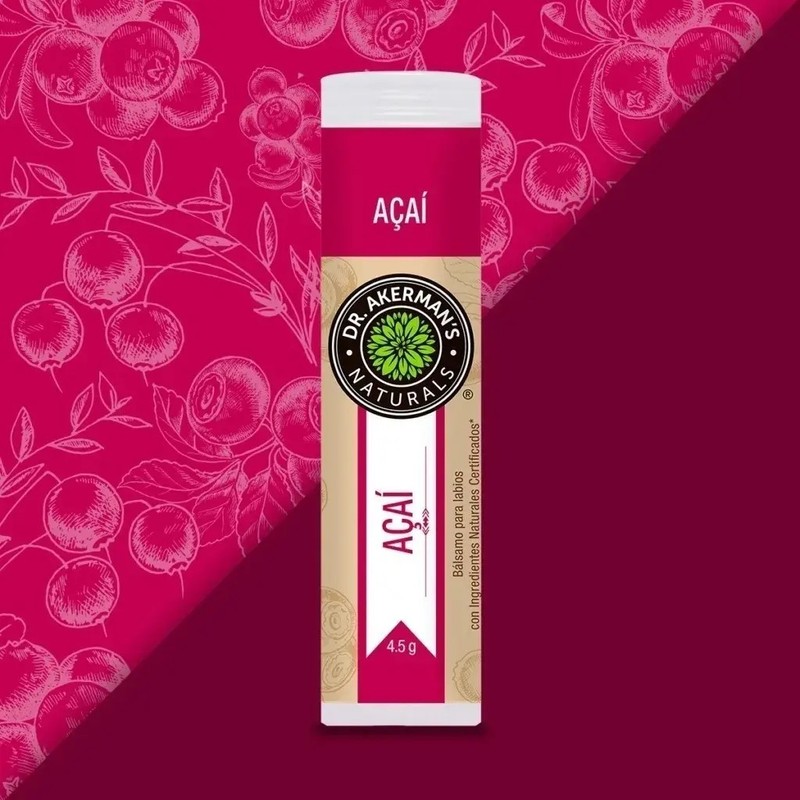 Balsamo Para Labios Acai Dr Akermans Naturals