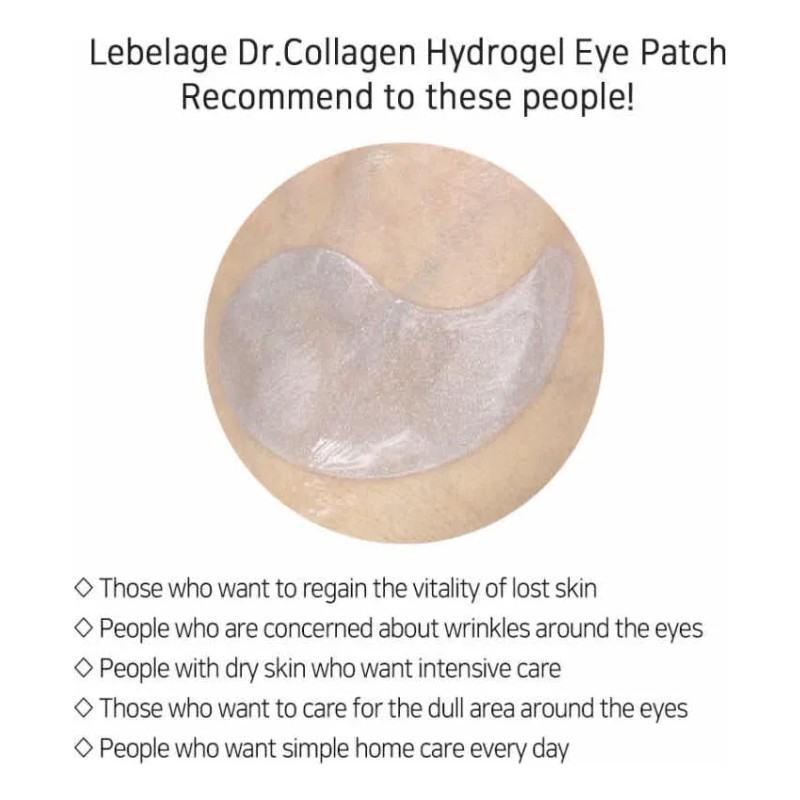Parches De Hidrogel Para Ojos Colágeno Y Oro, Antiarrugas