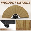 YELARXI Large Folding Fans for Line Dancing, Foldable Decorative Handheld