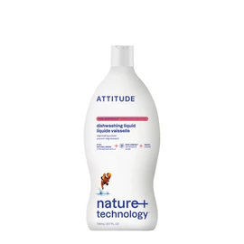 ATTITUDE Dish Soap, EWG Verified, Plant-Based & Vegan Dishwashing Liquid, Naturally Derived, Pink Grapefruit Scent, 23.7 Fl Oz