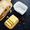 LOVECASA Butter Dish Porcelain French Butter Dish Butter Container w/