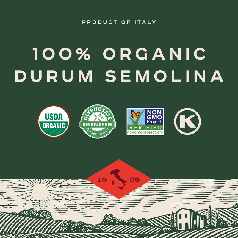 Bionaturae Spaghetti Pasta Noodles - Durum Semolina Pasta, Kosher, High