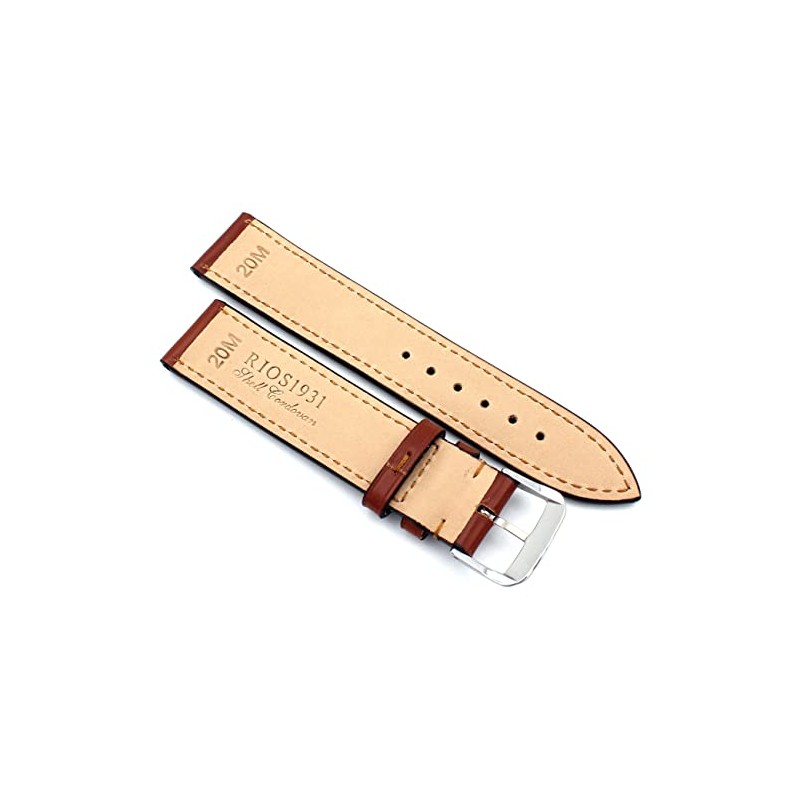 RIOS1931 Lwiw 18 mm High-Quality Classic Shell Cordovan Leather Bracelet