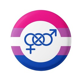 Choose Love Pride Bisexual Bi Flag Design Support Badge 1in 25mm