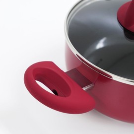 ELO Scarlet Induction Ceramic Double Pot 20cm / 이엘오  ELO 스칼렛 인덕션 세라믹 양수냄비 20cm