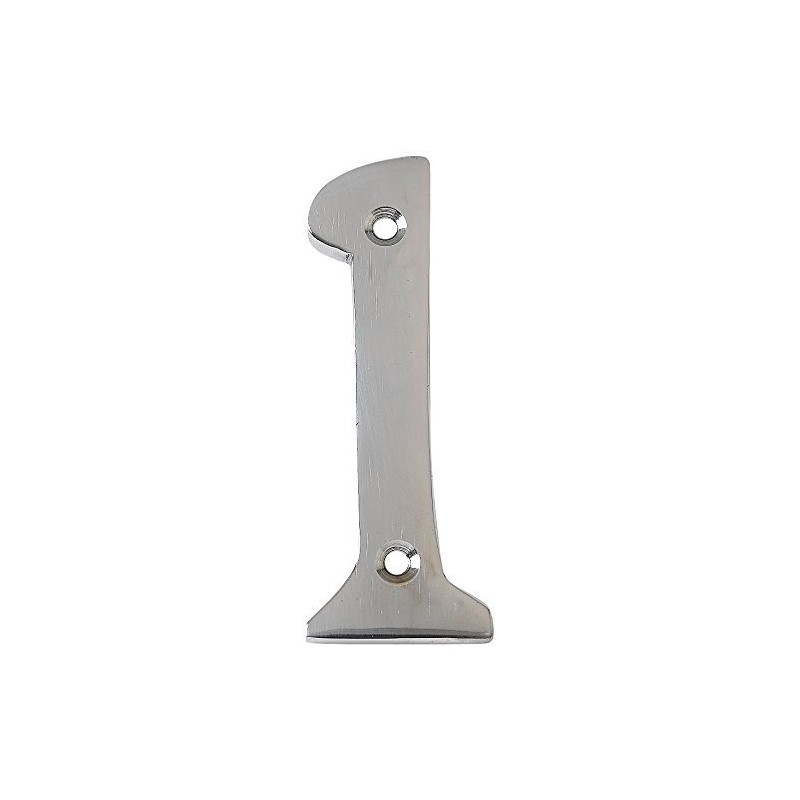 Merriway BH03000 Numeral, 50mm (2 inch) - No. 1, Polished