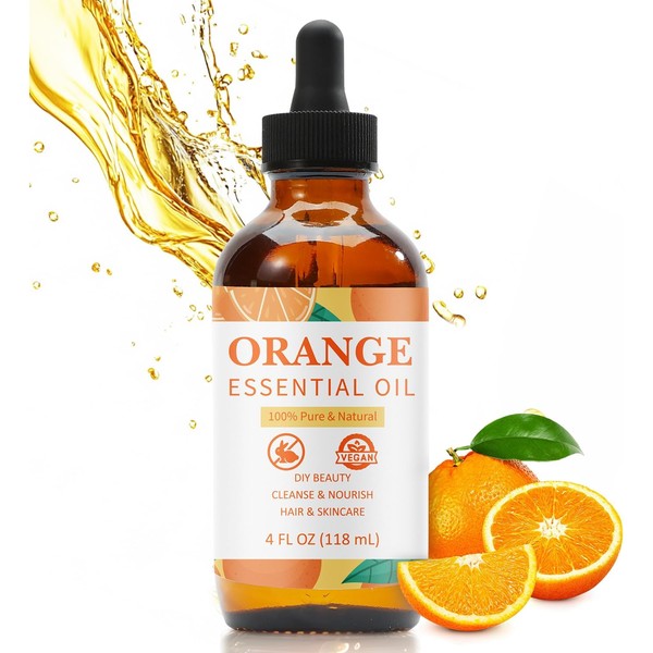 Orange Essential Oil for Skin Care, Pure and Natural Essential
