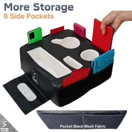 S Storage Objectif Safe - Car Cup Holder Organizer Caddy - for SUV, Boat, Rv, Bed, Bedroom, Sofa, Couch - Holds Drinks, Snacks, Phone, Tablet