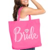Giant Canvas Bride Tote Bag - 18" x 14" Diamond
