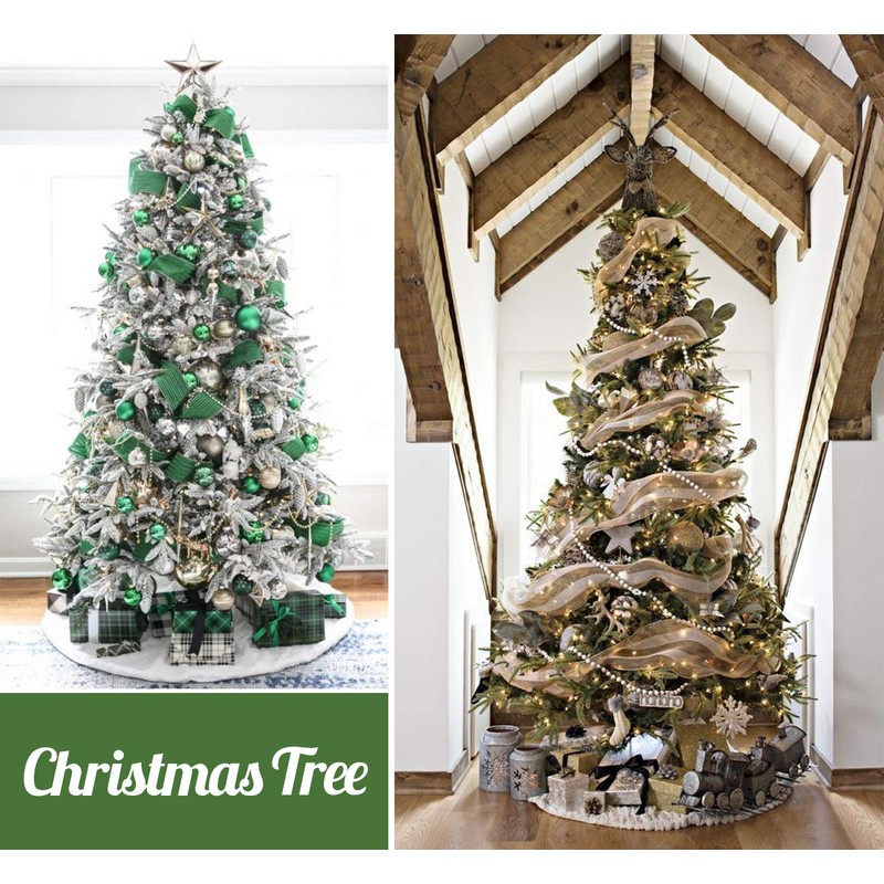 Anstore 15M Christmas Bead Chain, Christmas Bead Garlands for Christmas