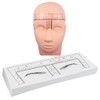 50pcs Disposable Tattoo Eyebrow Ruler Sticker with Brow Shape Eyebrow