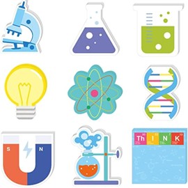Sticky Notes 9 Pieces Funny Science Chemistry Note Teacher Student Gifts Sticky Notes Self Stick Memo Pad for Laboratory School Accessories