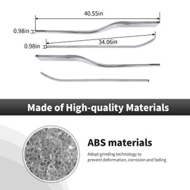 CheroCar for F150 Chrome Lower Window Trim Cover Molding Window Bottom Outer Frame Strip Compatible with Ford F150 2015-2020,Exterior Accessories