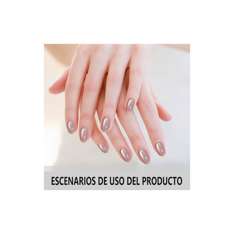 Juego De 24 Piezas Uñas Press On Cortas, Uñas Postizas