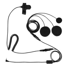 KIMISS 2.5 mm Motorcycle Helmet, Microphone PTT for 1 Pin PTT Headset Motorcycle Two-Way Radio T5428 T6200C T5720
