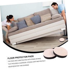 Tofficu 16pcs Heavy Duty Furniture Sliders Floor Protector Pads for Chairs and Tables Non Slip Furniture Feet Cover for Hardwood Floors Silent Moving Easy to Install