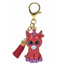 Ty NEW 2020 TY Beanie Boos Mini Boo Collectible Metal Key Clip - SUNSET the Unicorn